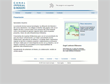 Tablet Screenshot of canalimperial.com